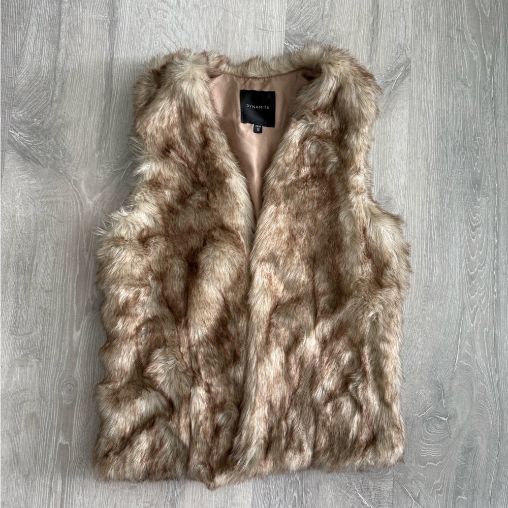 Dynamite Faux Fur Vest